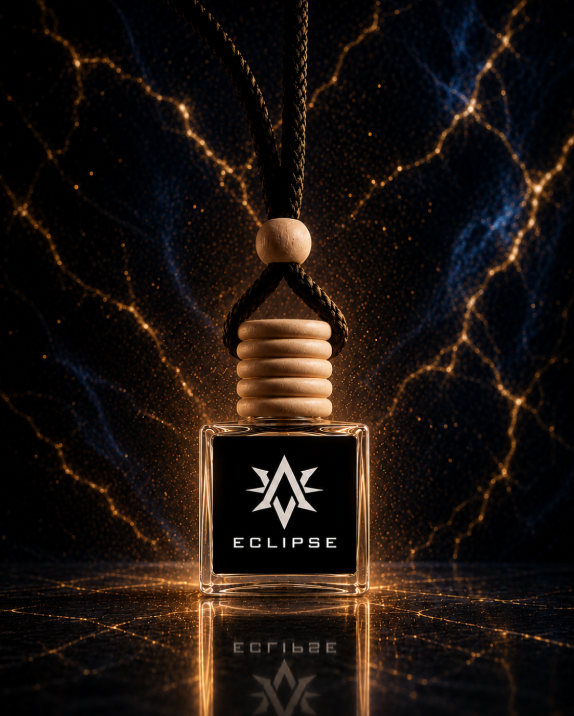 Eclipse premium car air freshener by Starlite Avenue - fresh lemon and mint with warm vanilla